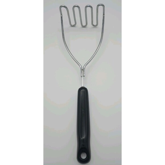 EKCO Carousel Blue Dutch Tulip Potato Masher Stainless Steel Bakelite Handle USA - Picture 4 of 6